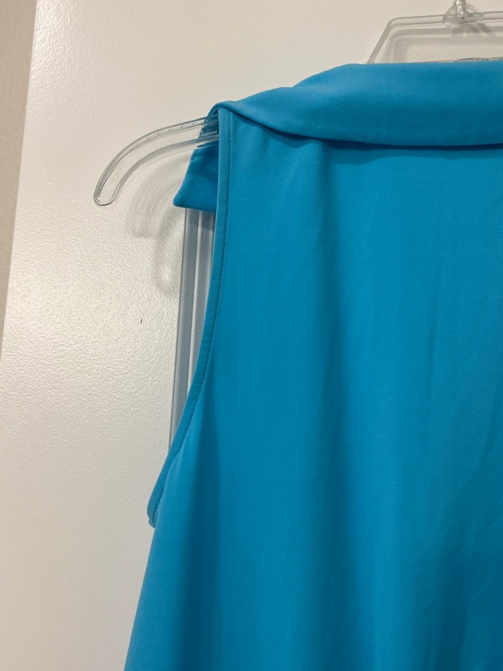 Boston Proper So Chic Collared Surplice Blouson Knit Top Blue Womens Small - Picture 8 of 10